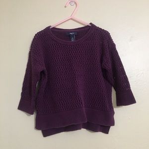 Kids Purple Knitted Sweater